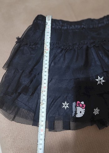 Kız Çocuk Siyah Fırfırlı Gotik Etek - Görsel 6