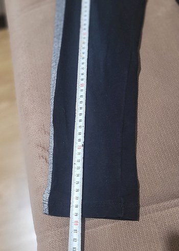 Kız Çocuk Gri Elastik Bel Street Wear Tayt - Görsel 3