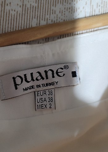 Beyaz Drapeli Uzun Abiye Elbise - Görsel 4