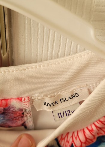 River Island Çiçek Desenli Kolsuz Mini Bluz