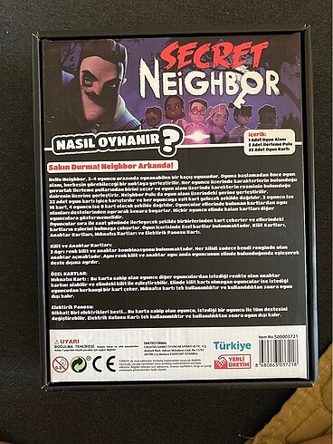  Secret neighbor kutu oyunu
