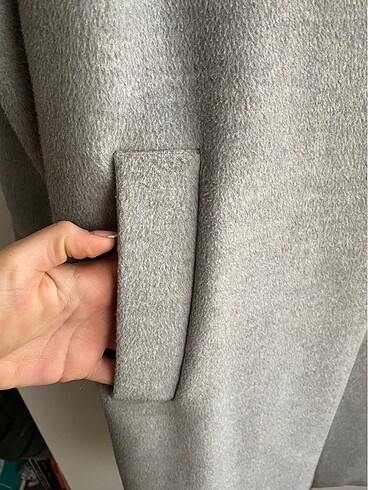 36 Beden gri Renk H&M gri kaban