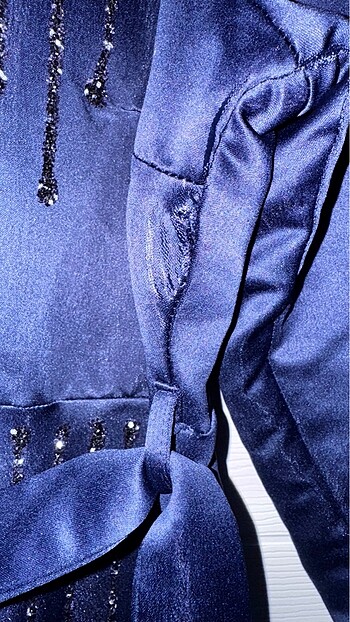 54 Beden Lacivert abiye - Görsel 6