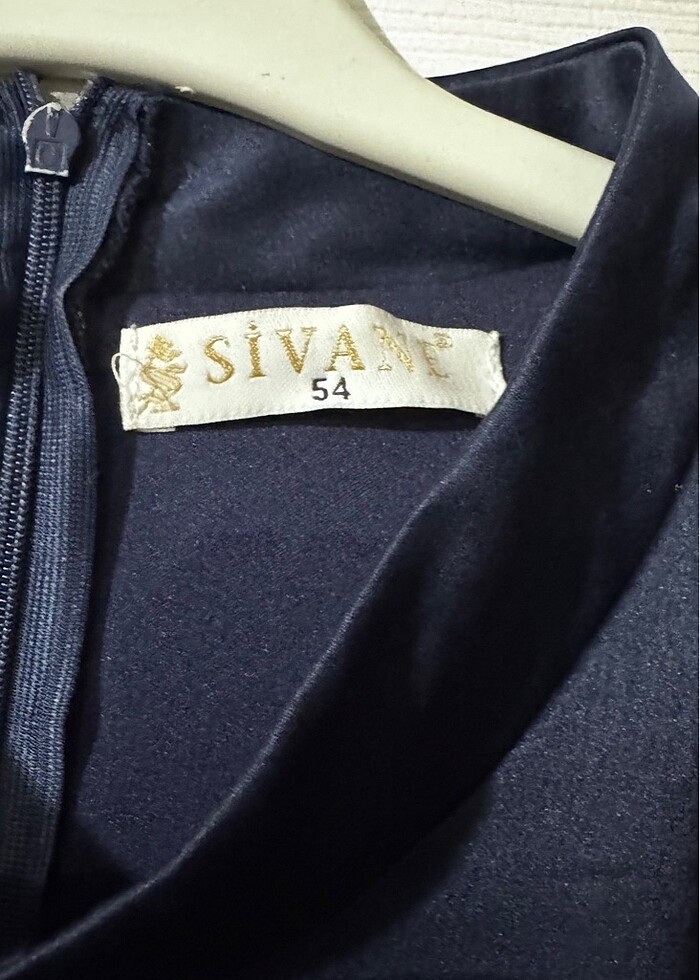 54 Beden Lacivert abiye - Görsel 4