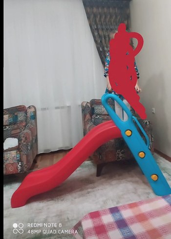 Pilsan Bingo Çocuk Kaydırak - Kırmızı - Görsel 2