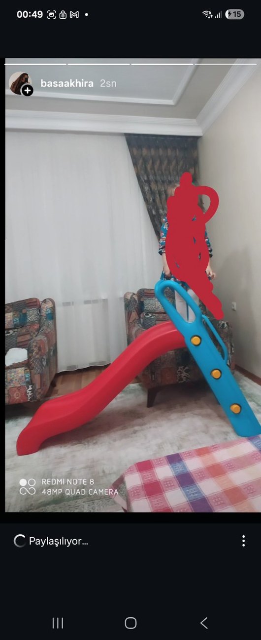 Pilsan Bingo Çocuk Kaydırak - Kırmızı - Görsel 2