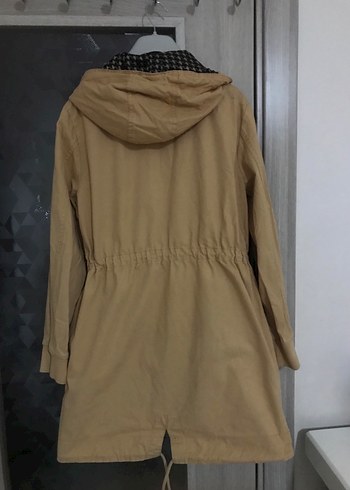 Kışlık camel trençkot - Görsel 2