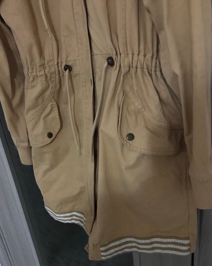 Kışlık camel trençkot - Görsel 3