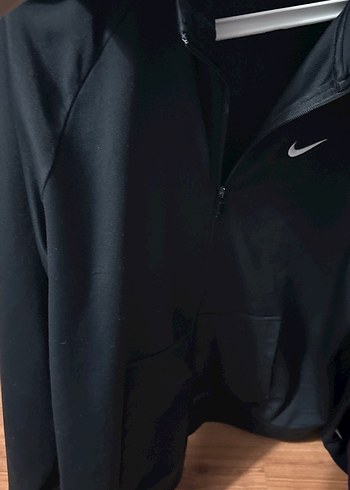 Nike Siyah Fermuarlı Erkek Spor Ceket - Görsel 3