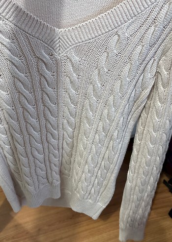 Mavi Kadın Örgü Kazak - Görsel 5