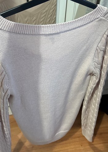 Mavi Kadın Örgü Kazak - Görsel 2