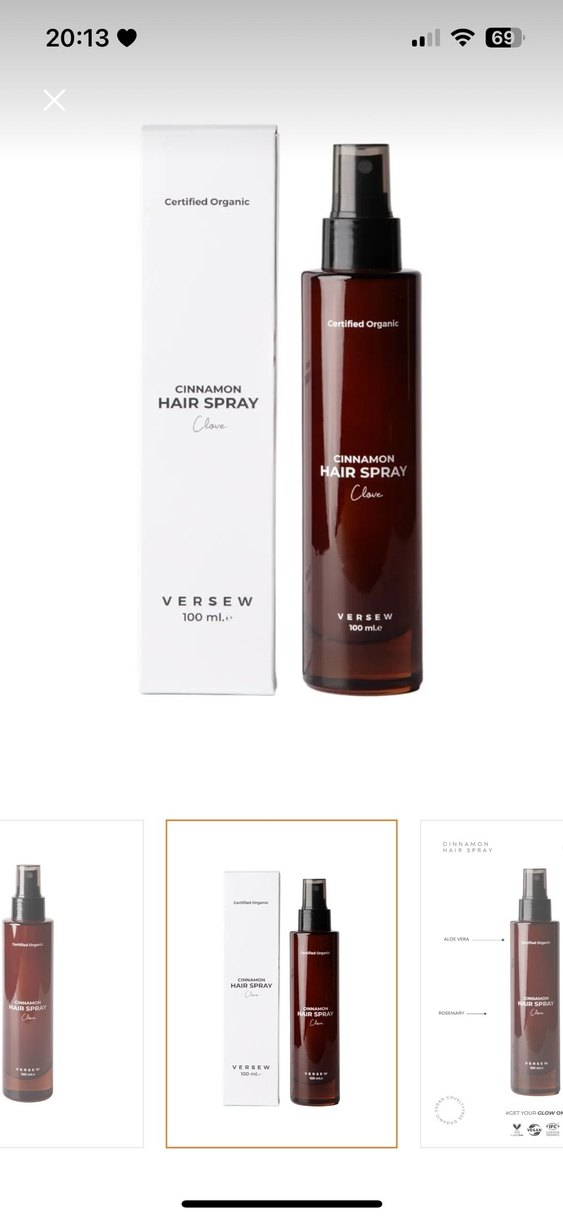 Versew Tarçınlı Organik Saç Spreyi - Görsel 2