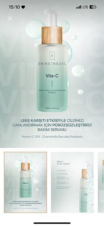 Skin sensual c vit serum