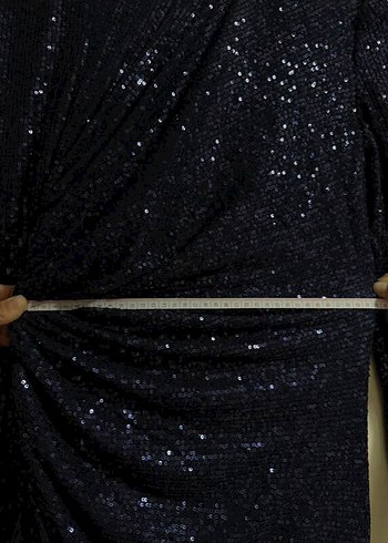 Tesettür payetli abiye - Görsel 8