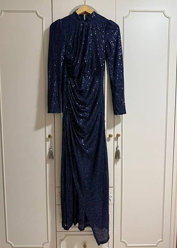 Tesettür payetli abiye - Görsel 3