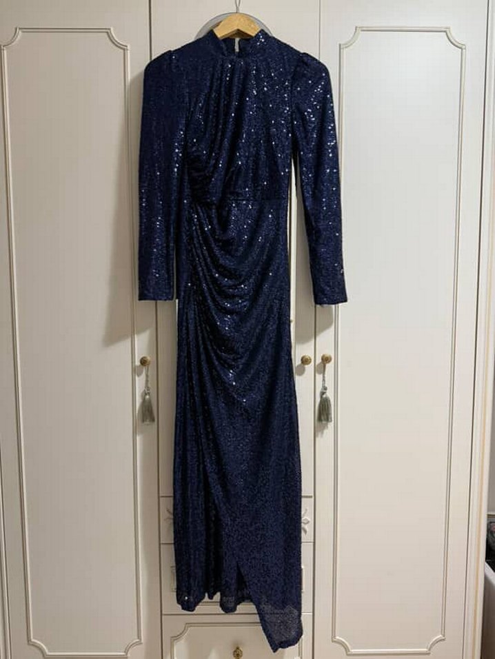 Tesettür payetli abiye - Görsel 3