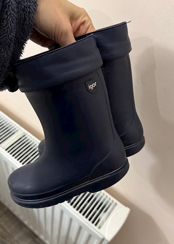Koyu Mavi Erkek Çocuk Lastik Çizme - Görsel 5