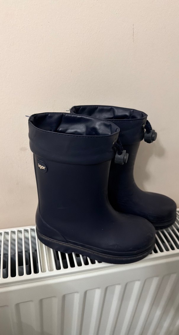 Koyu Mavi Erkek Çocuk Lastik Çizme - Görsel 3