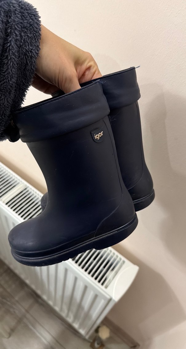 Koyu Mavi Erkek Çocuk Lastik Çizme - Görsel 5