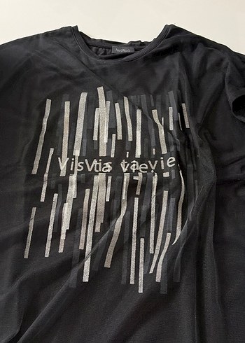 Network Siyah Viscia Vevie Grafik Tisort