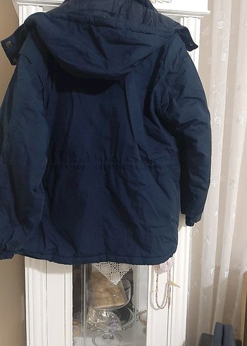 Kemerli Lacivert Erkek Mont - Görsel 2