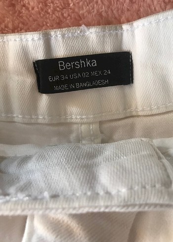 Beyaz Kemerli Mini Kot Etek - Görsel 3