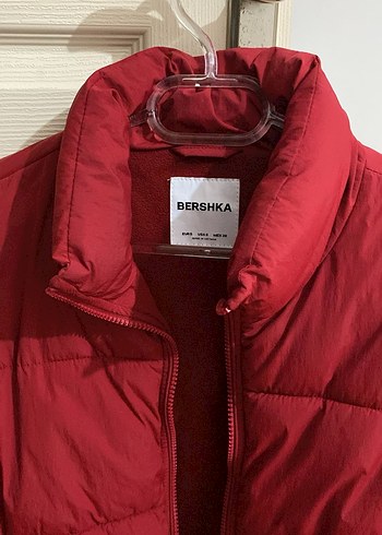 Kırmızı Fermuarlı Kadın Şişme Mont - Görsel 3