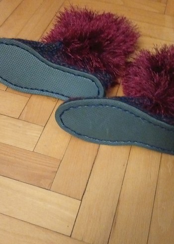 Mor Örgü Kız Çocuk Ev Terliği - Görsel 7