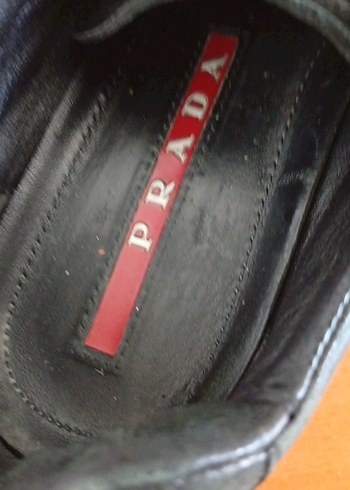 Prada Erkek Siyah Ayakkabı Bağcıkları - Görsel 5