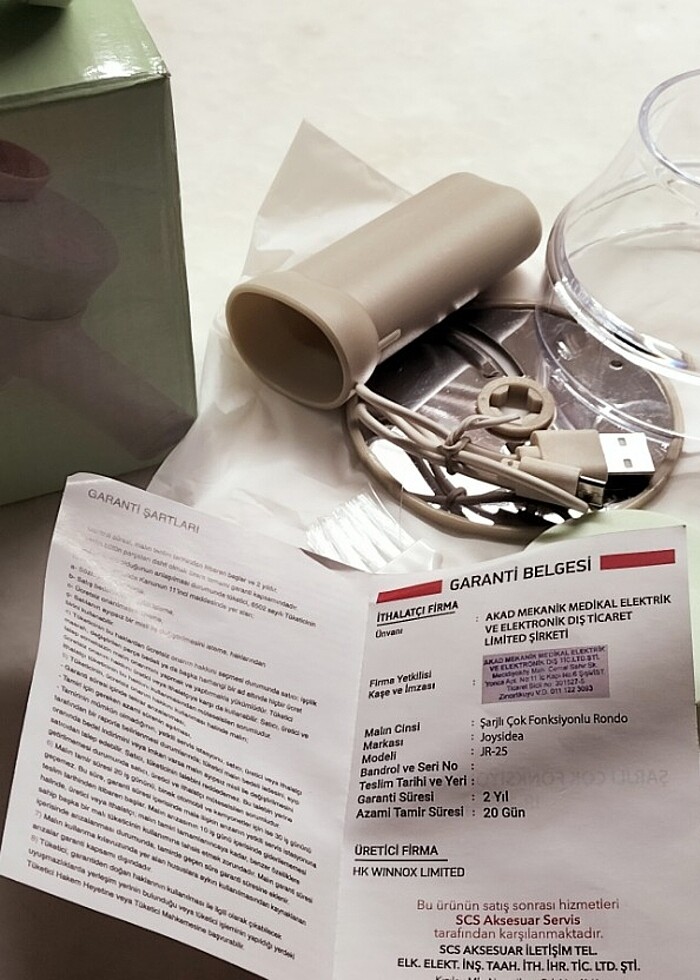 Garantili sıfır çok amaçlı şarjlı mutfak rondosu - Görsel 4