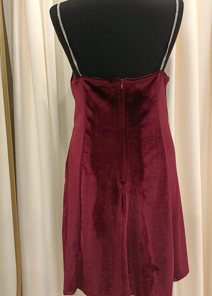 Bordo elbise  - Görsel 2