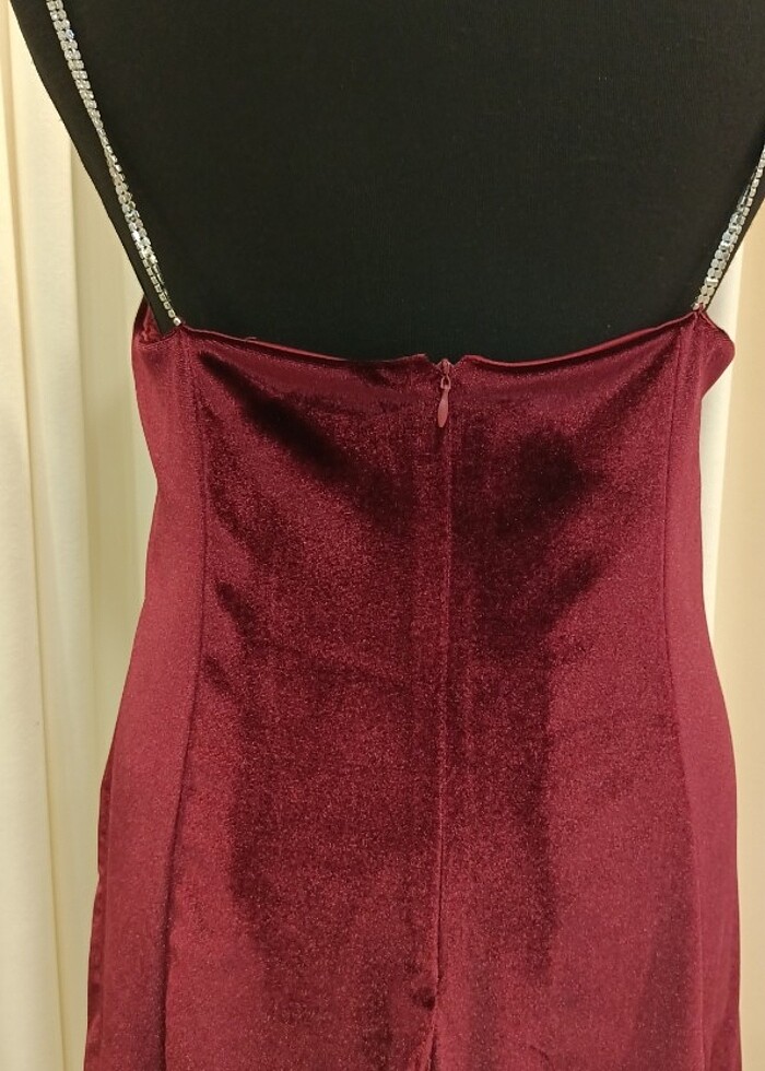 Bordo elbise  - Görsel 4