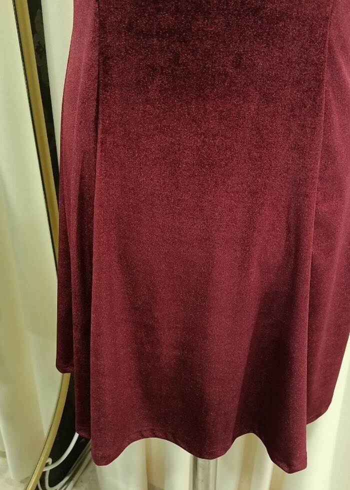 Bordo elbise  - Görsel 5