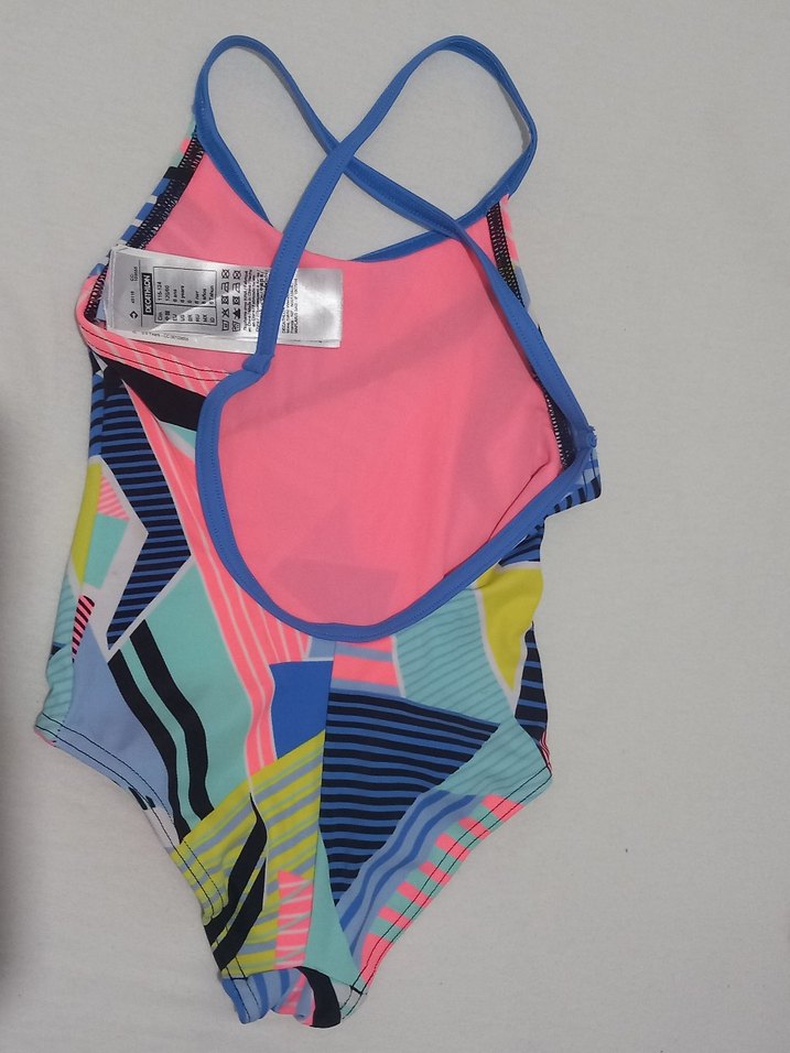 Renkli Desenli Kız Çocuk Mayo - Görsel 2