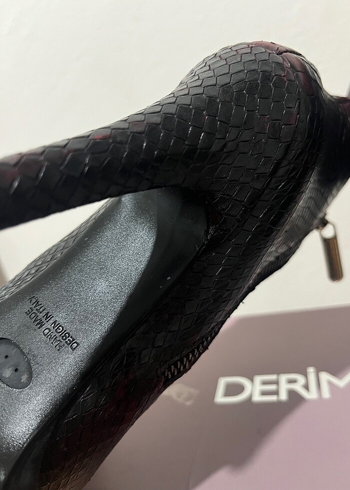 Hakiki Deri Topuklu ayakkabı - Görsel 3