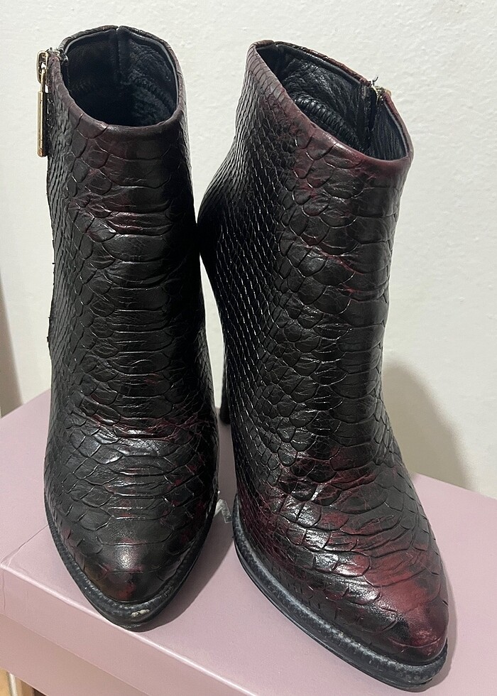 Hakiki Deri Topuklu ayakkabı - Görsel 5