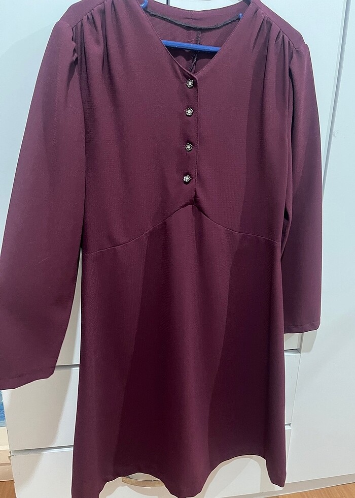 Bordo Elbise - Görsel 3