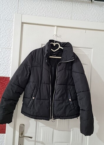 Bershka siyah mont M beden