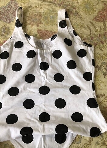 l Beden Bershka Beyaz Body suit Teddy mayokini
