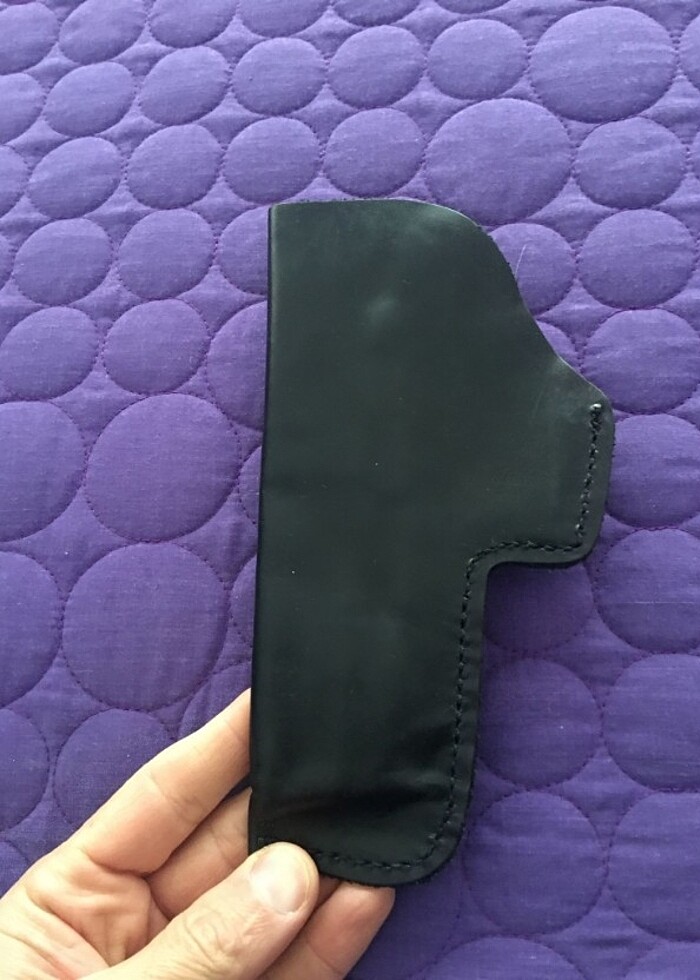 Siyah Deri Tabanca Kılıf - Görsel 3