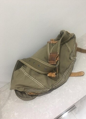 Diğer Cargo Tipi Kanvas Bez Çapraz Askı Çanta Camel Renk