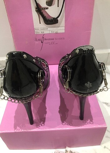 Siyah Platform Fetish Yüksek Topuklu Ayakkabı - Görsel 3