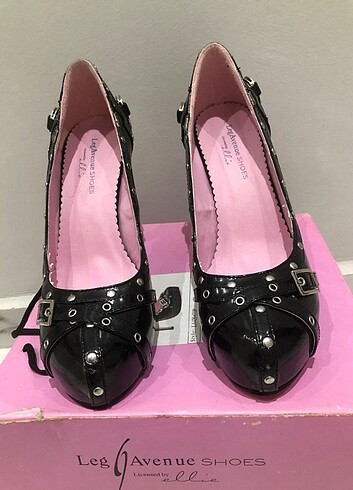 Siyah Platform Fetish Yüksek Topuklu Ayakkabı - Görsel 5