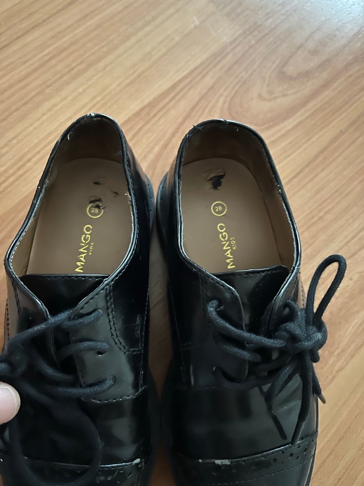 Siyah Erkek Çocuk Goth Özel Ayakkabı - Görsel 3