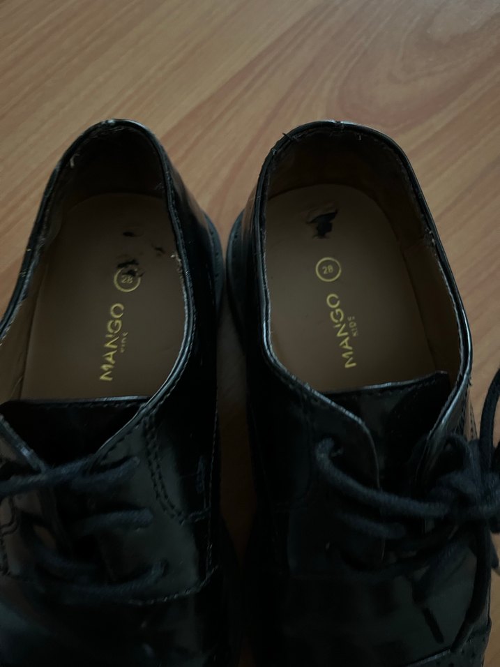 Siyah Erkek Çocuk Goth Özel Ayakkabı - Görsel 4