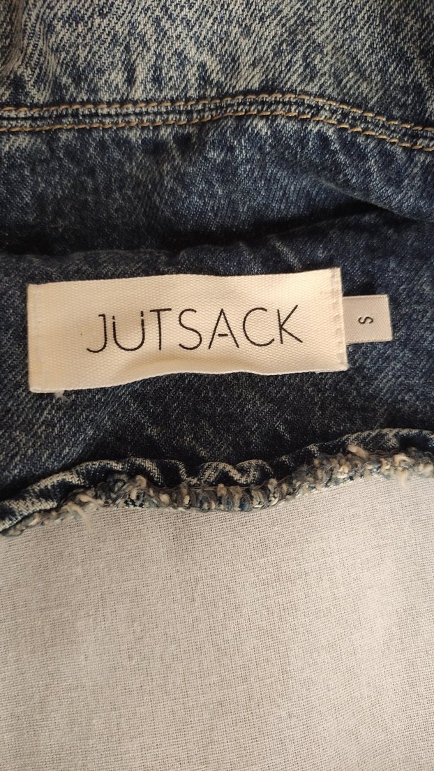 Kadın Kahverengi Kısa Kesim Denim Ceket - Görsel 5