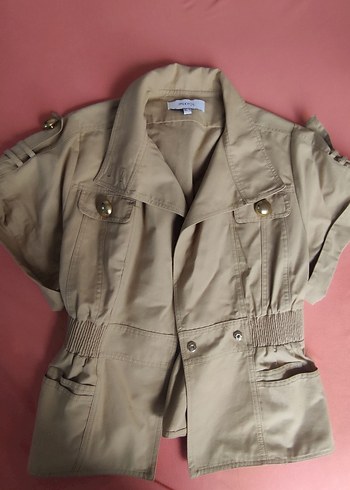İpekyol orijinal Kemer Detaylı Kısa Bej Kadın Ceket - Görsel 2