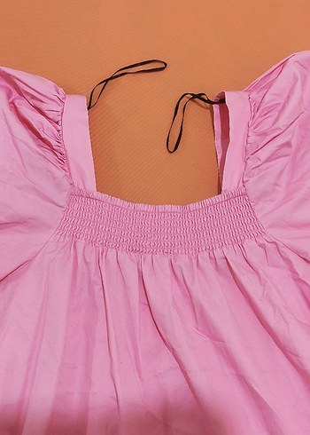 Pembe Bohem Midi Elbise - Görsel 3