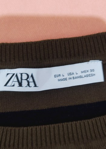 Kahverengi Siyah Çizgili Triko Kazak - Görsel 2