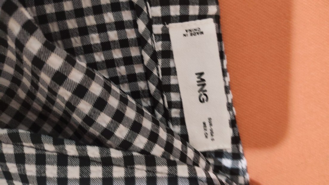 Gri Ekose Drapeli Midi Etek - Görsel 4